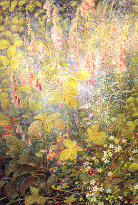 Foxgloves and Brambles (c. 1900-1910) Christina Herringham &ndash; Newham College , Cambridge